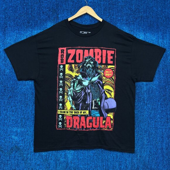 Rob Zombie “I Slam in the back of my Dragula” Graphic T-Shirt Size Extra Large - Picture 1 of 4